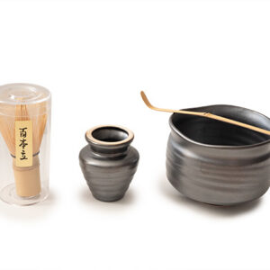 4pc Matcha Bamboo Tea Whisk, Holder, Scoop, Bowl Gift Set