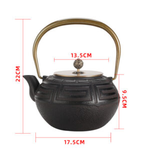 Teapot - Cast Iron Patterned