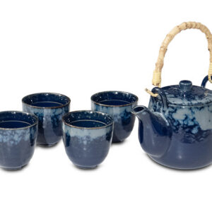 5pc Shimmering Sea Tea Set